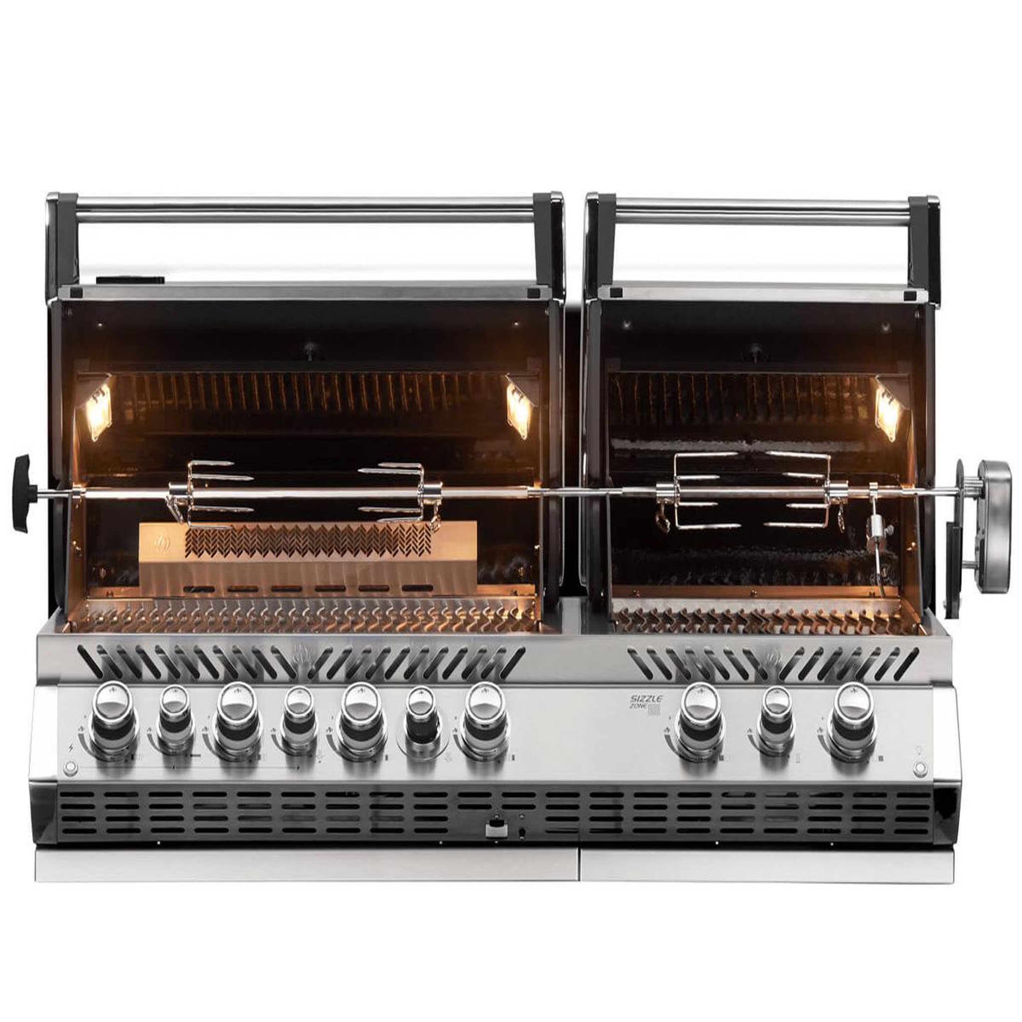Voir la diapositive 3 : NAPOLEON Barbecue à gaz encastrable prestige pro 825 avec rôtissoire - napoleon