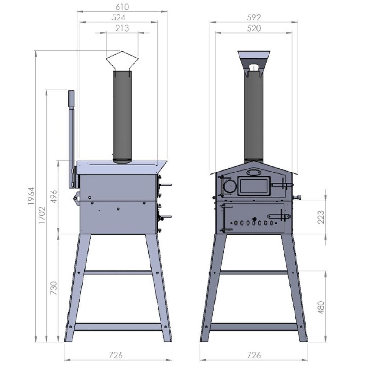 Barbecue et four multifonctions VULCANO 2