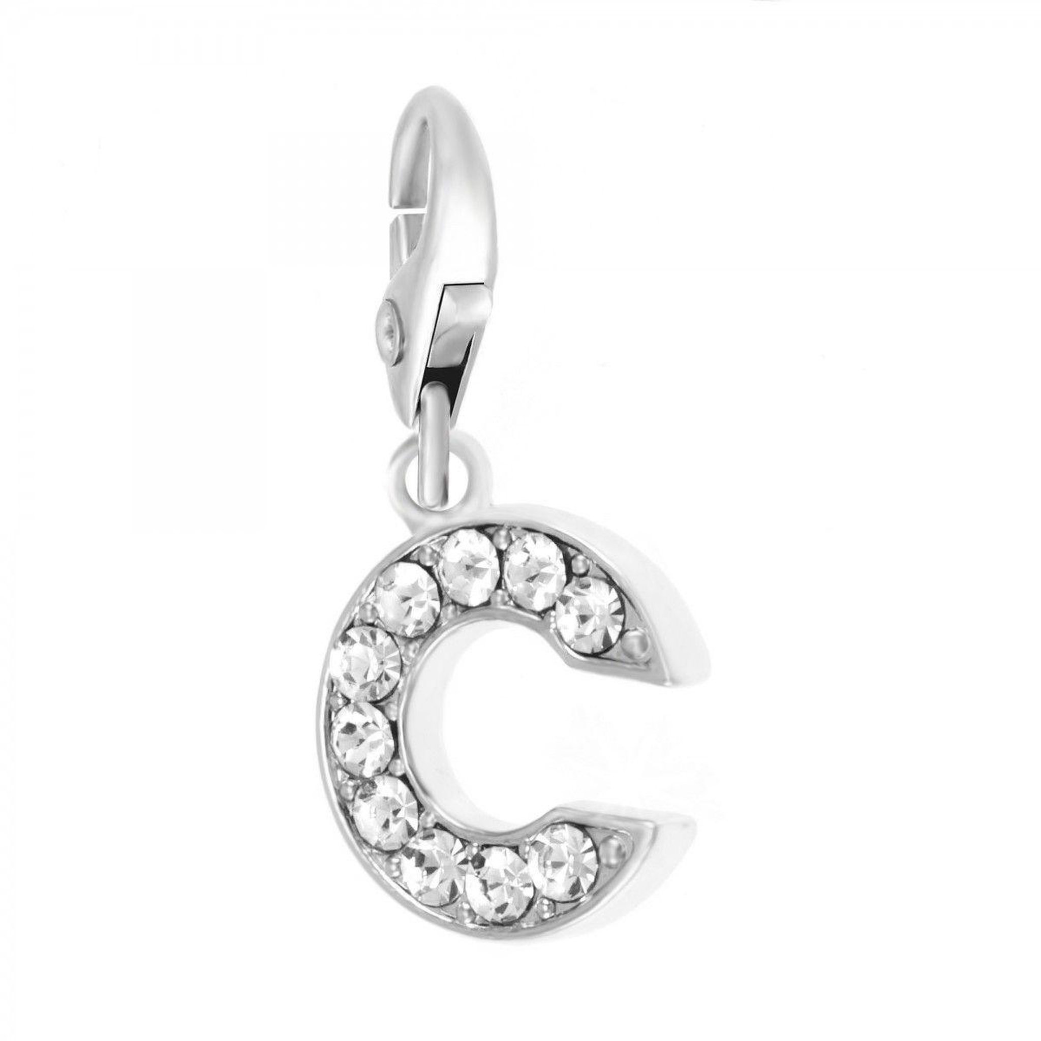 SC CRYSTAL Charm Lettre C SC Crystal orné de Cristaux scintillants