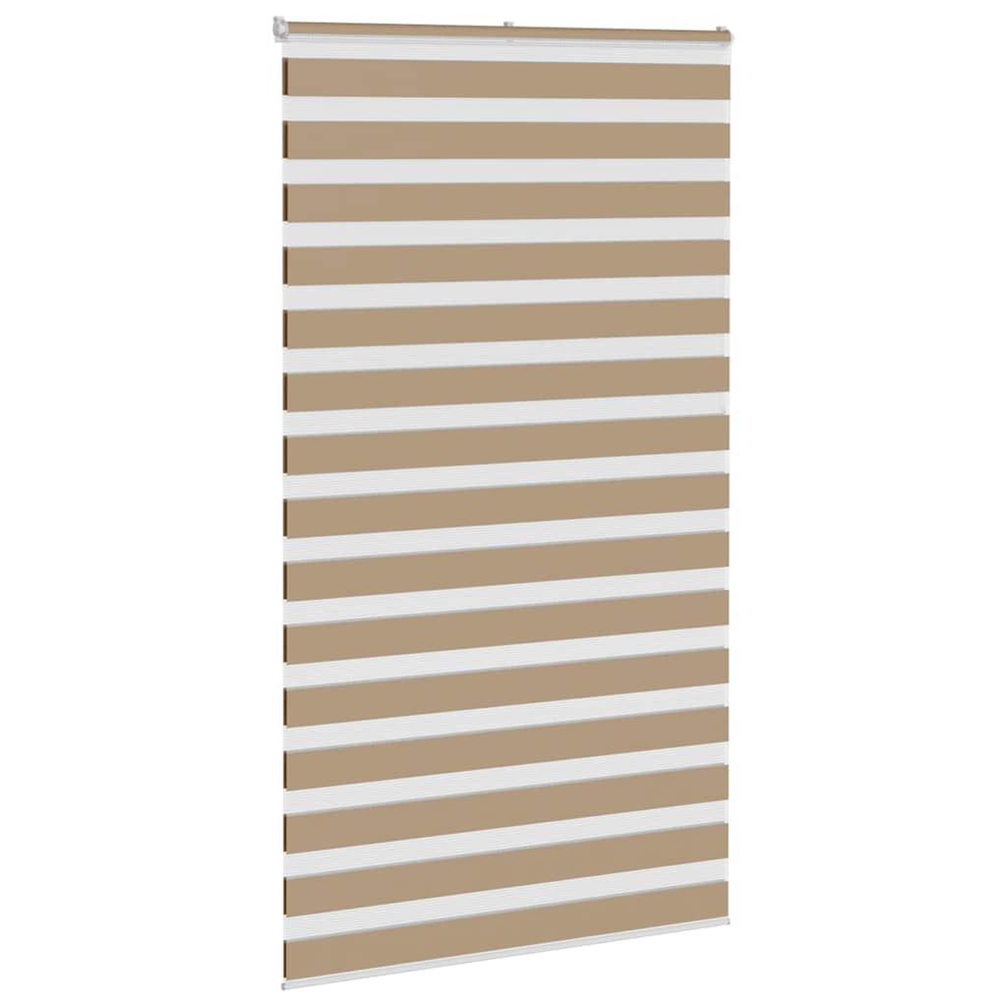 Voir la diapositive 3 : VIDAXL Store zebre marron sable largeur du tissu 120,9 cm polyester