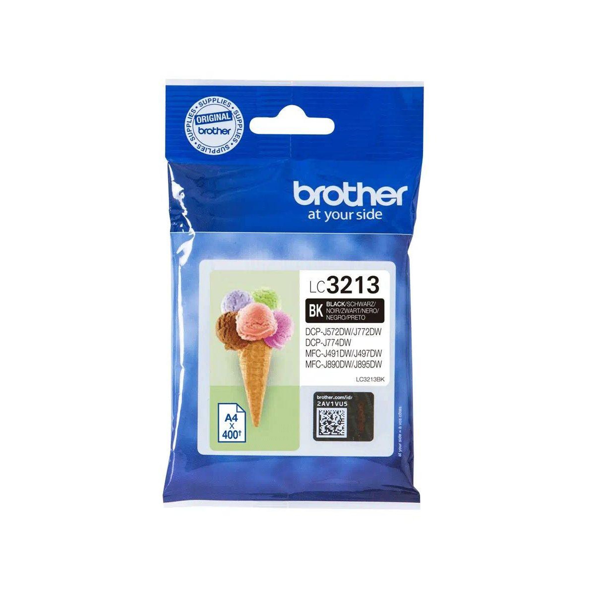 Brother Cartouche d'encre Originale LC3213 Noire Standard - LC3213BK