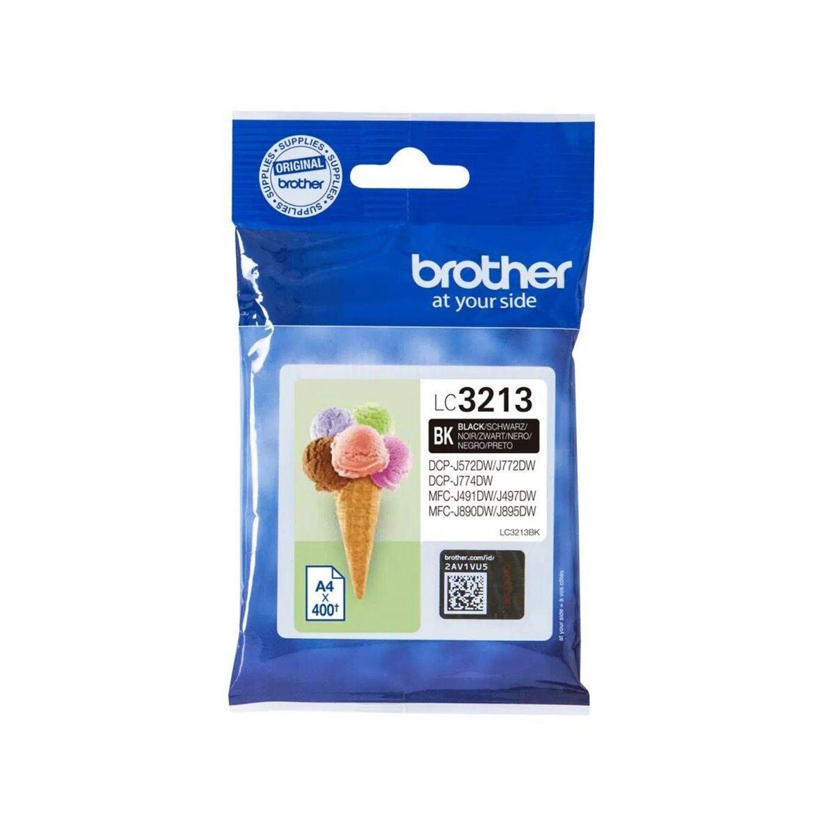 Brother Cartouche d'encre Originale LC3213 Noire Standard - LC3213BK