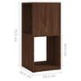 Voir la diapositive 6 : VIDAXL Armoire rotative Chene marron 34,5x34,5x75,5 cm bois ingenierie