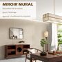 Voir la diapositive 4 : HOMCOM Miroir rectangulaire mural 91,4 x 61 cm cadre en aluminium style minimaliste décoration noir