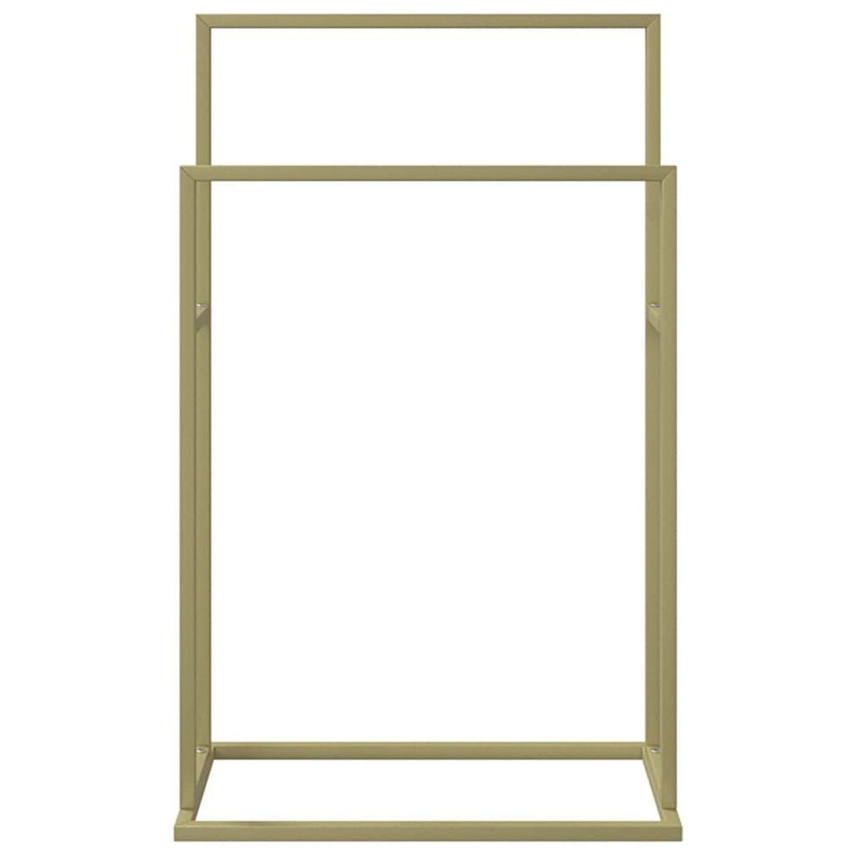 VIDAXL Porte-serviettes sur pied Dore 48x24x78,5 cm Fer