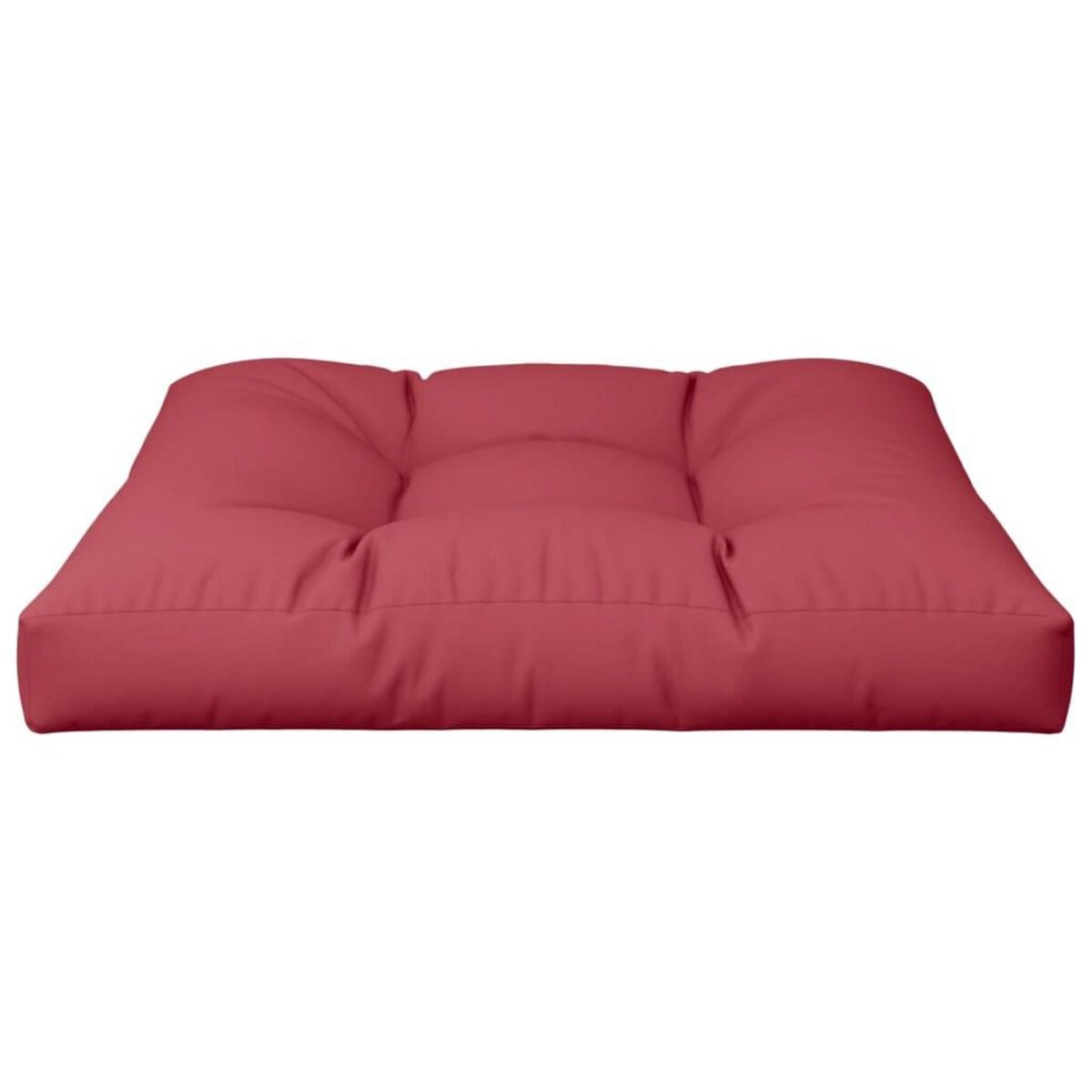 VIDAXL Coussin de palette rouge bordeaux 70x70x12 cm tissu