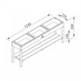 Voir la diapositive 2 : Axi House Table d activites AXI avec 3 bacs noirs Marron Fonce