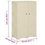 Voir la diapositive 6 : VIDAXL Armoire plastique 79x43x125 cm design de bois blanc angora
