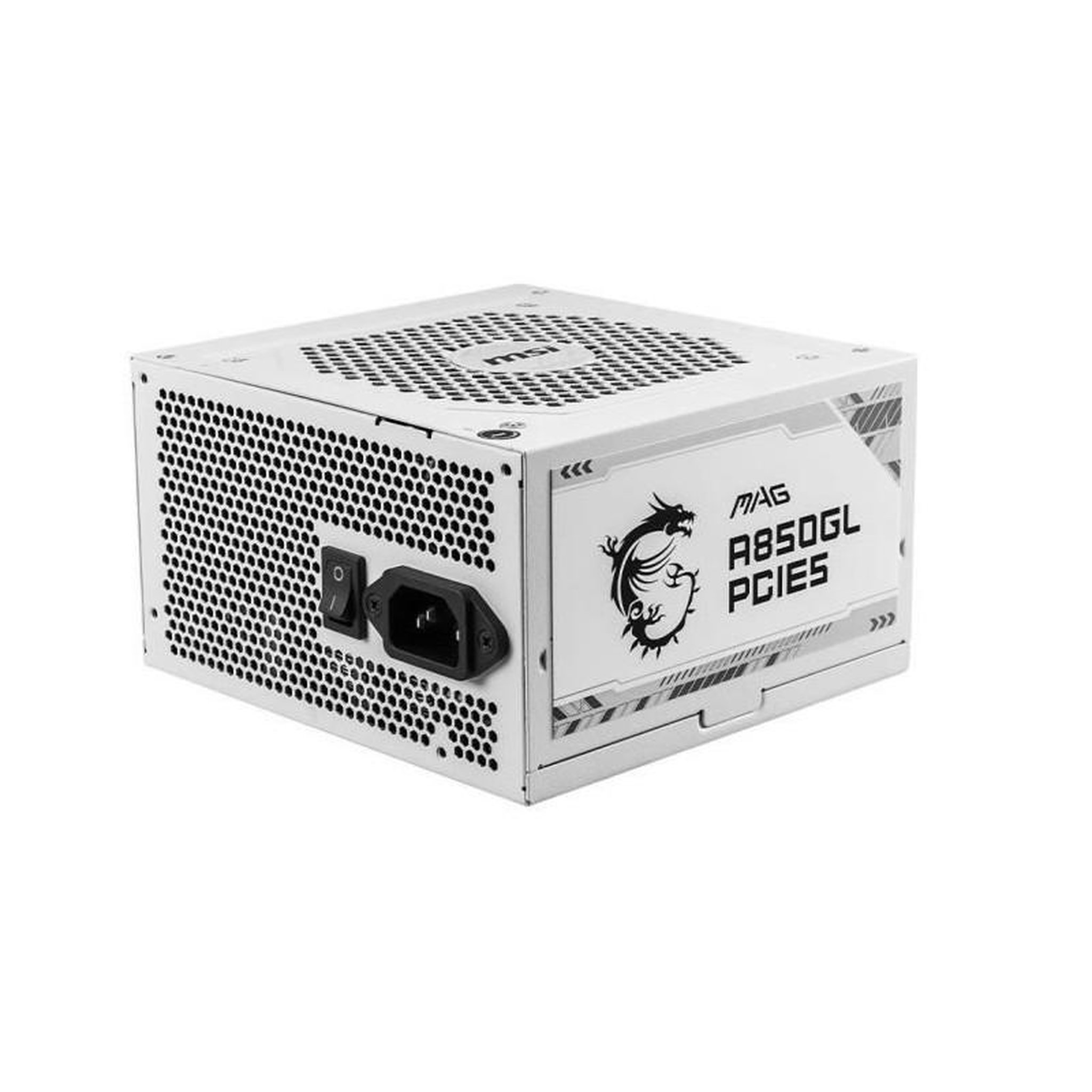 Voir la diapositive 2 : MSI MSI - MAG A850GL PCIE5 WHITE - Bloc d'alimentation interne - 850W