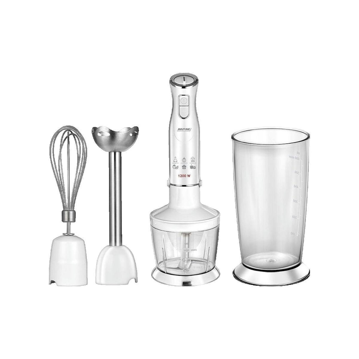 MPM Mixeur plongeant MPM MBL-36 Blanc 1200W 12 vitesses