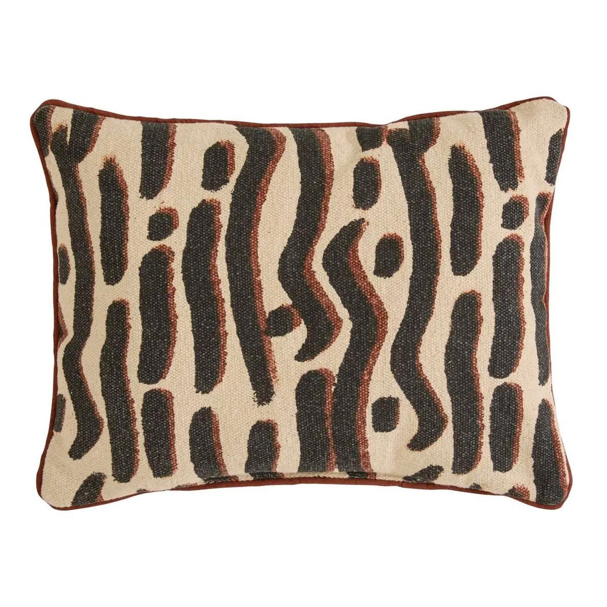 ATMOSPHERA Coussin déco à motifs  wonja  30x40cm noir
