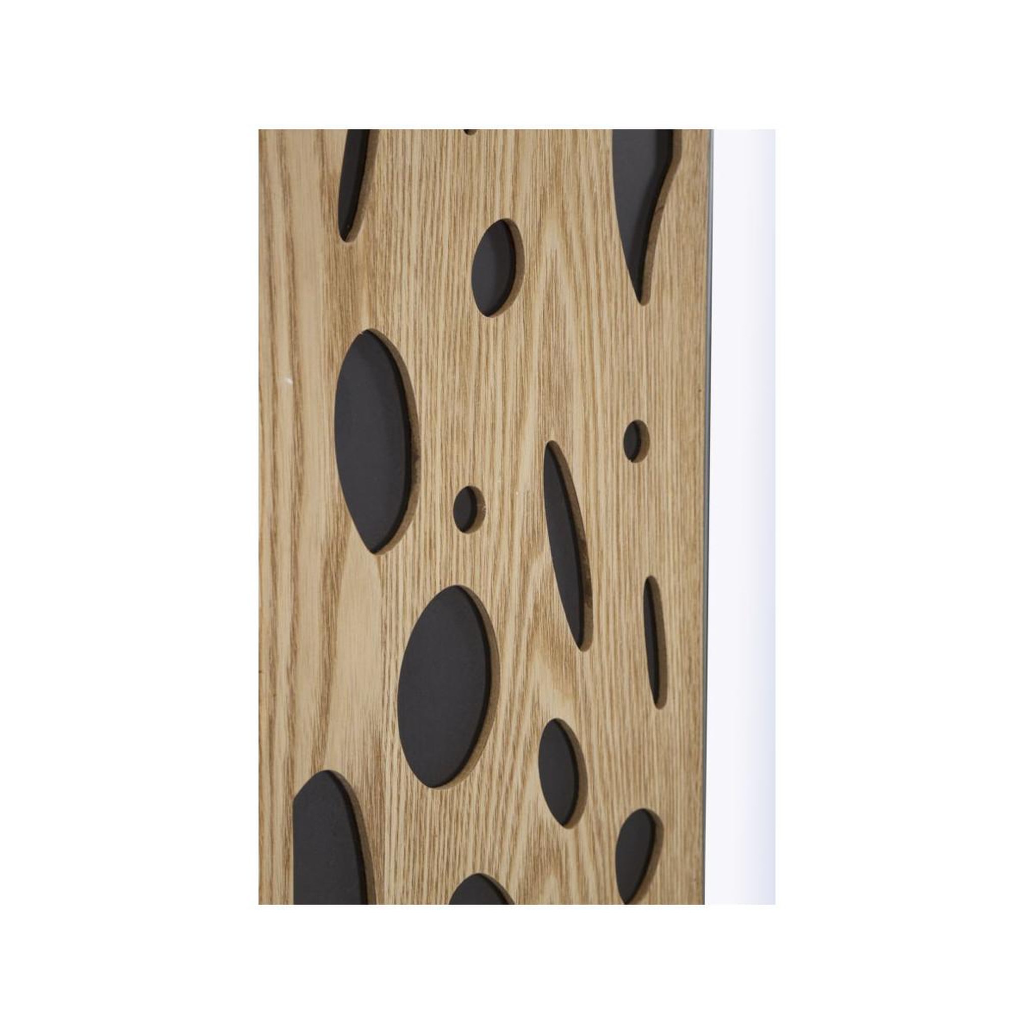 Voir la diapositive 3 : Paris Prix Miroir mural déco  terry  90cm naturel & noir
