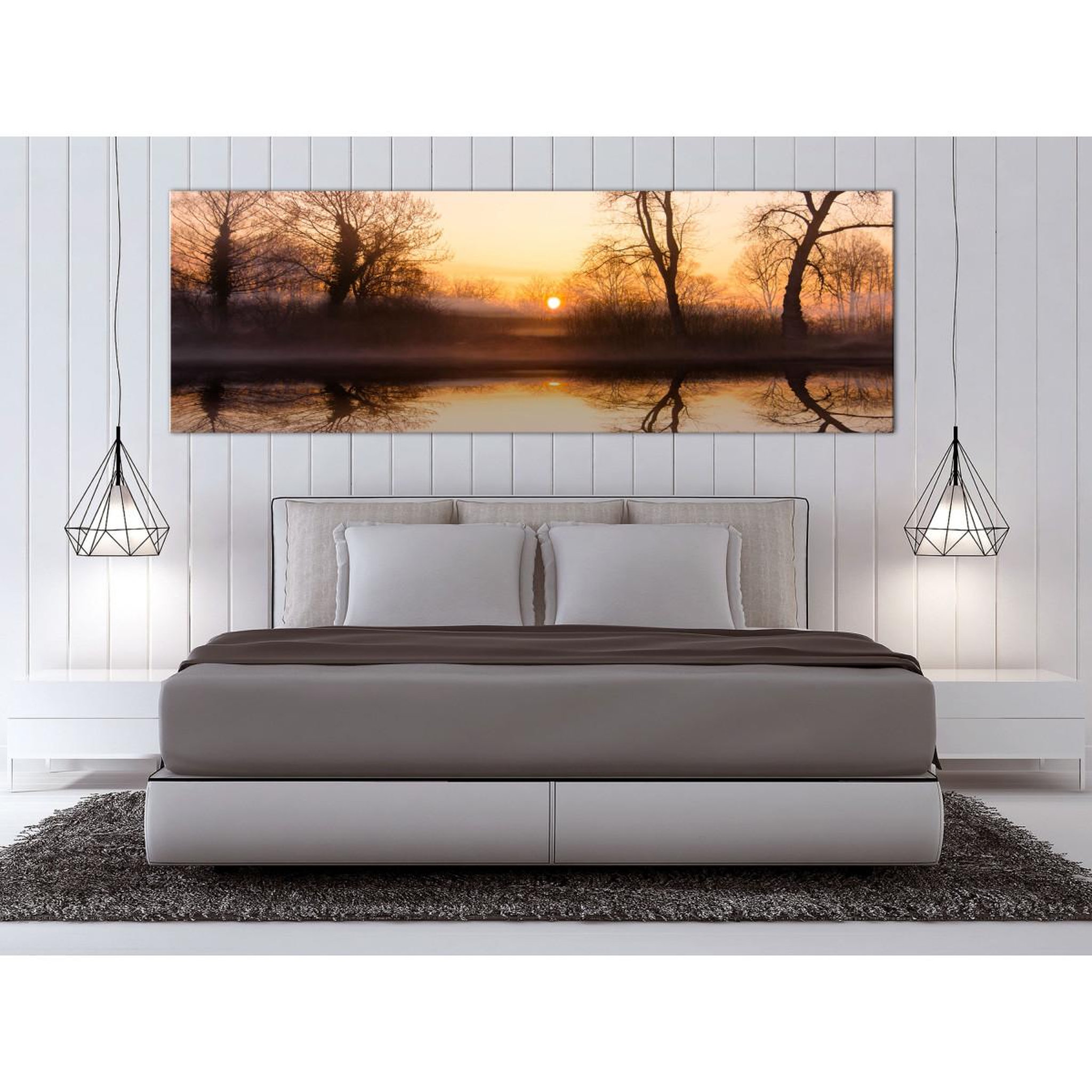 Voir la diapositive 2 : Paris Prix Tableau Imprimé  Winter Sunset Narrow
