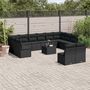 Voir la diapositive 1 : VIDAXL Salon de jardin avec coussins 13 pcs noir resine tressee