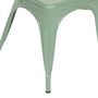 Voir la diapositive 4 : ATMOSPHERA Lot de 4 Chaises en Métal  Niko  85cm Vert Olive