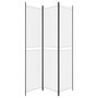 Voir la diapositive 4 : VIDAXL Cloison de separation 3 panneaux Blanc 150x220 cm Tissu