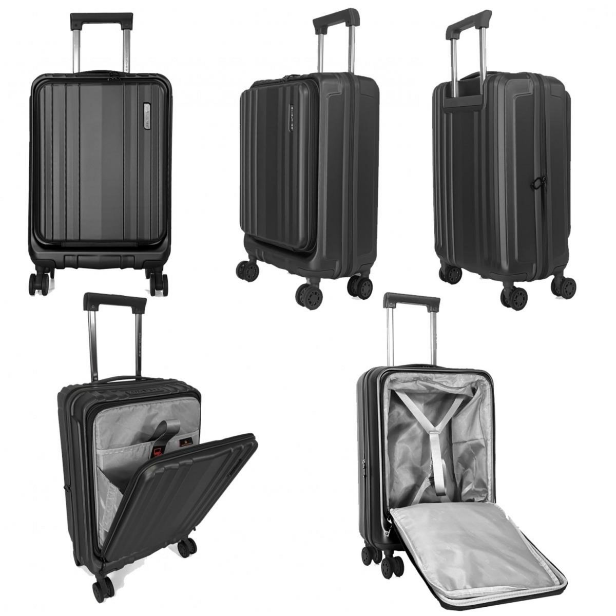 David Jones Valise cabine rigide porte-ordinateur 15.6  TSA 55cm