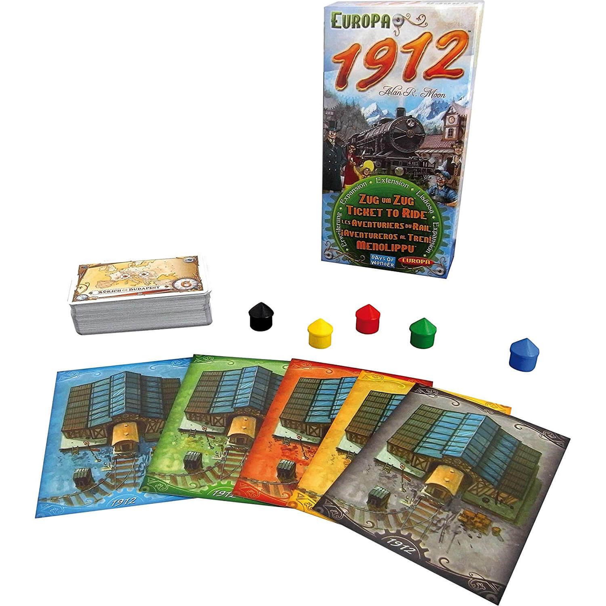 Voir la diapositive 2 : Asmodee Jeu de stratégie Asmodee Extension Europe 1912 Les aventuriers du rail
