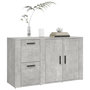 Voir la diapositive 4 : VIDAXL Buffet Gris beton 100x33x59,5 cm Bois d'ingenierie