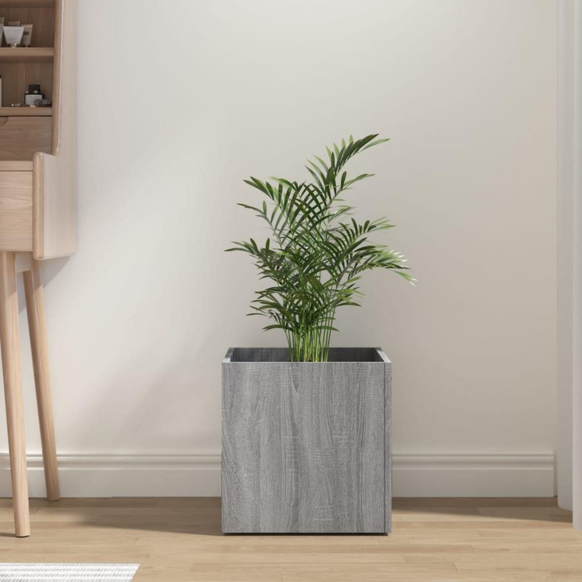 VIDAXL Jardiniere Sonoma gris 40x40x40 cm Bois d'ingenierie