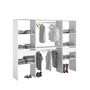 Voir la diapositive 3 : EKIPA Dressing Blanc - L 220 x P 40 x H 180 cm - ARTIC