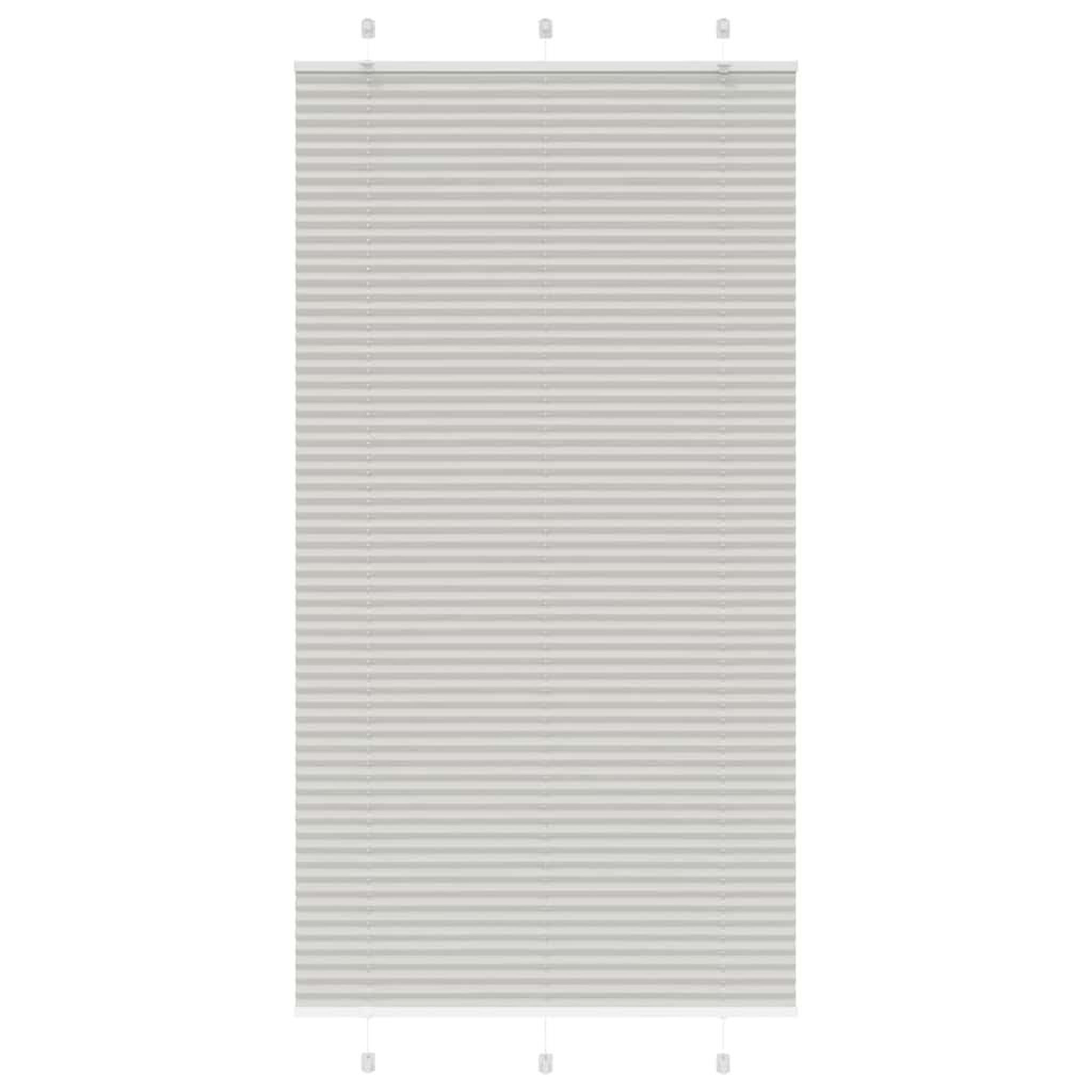 VIDAXL Store plisse gris clair 105x200cm largeur du tissu 104,4cm