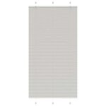 VIDAXL Store plisse gris clair 105x200cm largeur du tissu 104,4cm
