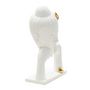 Voir la diapositive 2 : Paris Prix Statuette Déco en Résine  Bouddha Mains  36cm Blanc