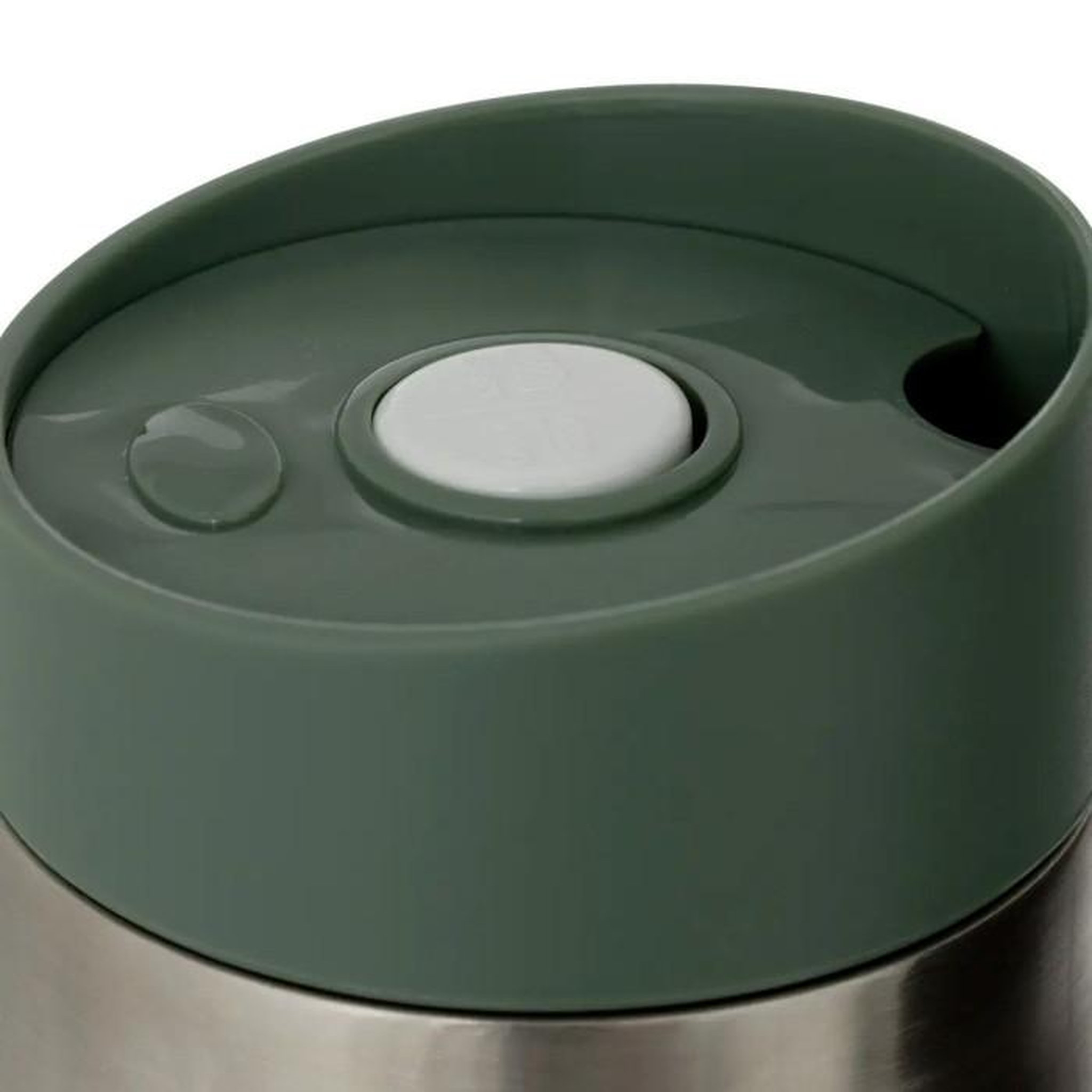 Voir la diapositive 2 : FIVE Mug Isolant  Inox & Silicone  0,35L Vert