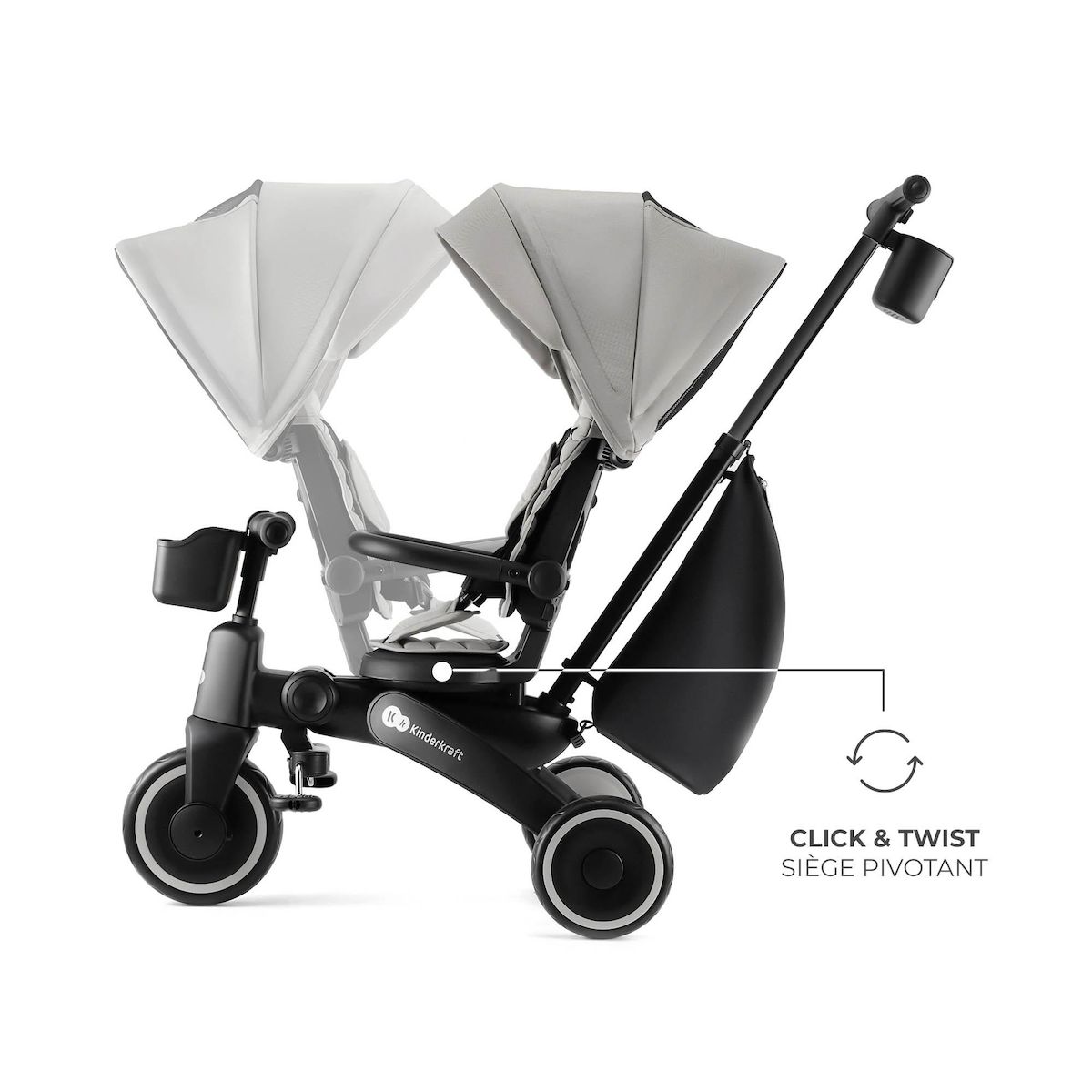 KINDERKRAFT Tricycle jazz 2 pratique et confortable