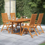 Voir la diapositive 1 : VIDAXL Ensemble a manger de jardin 5 pcs Bois d'acacia massif