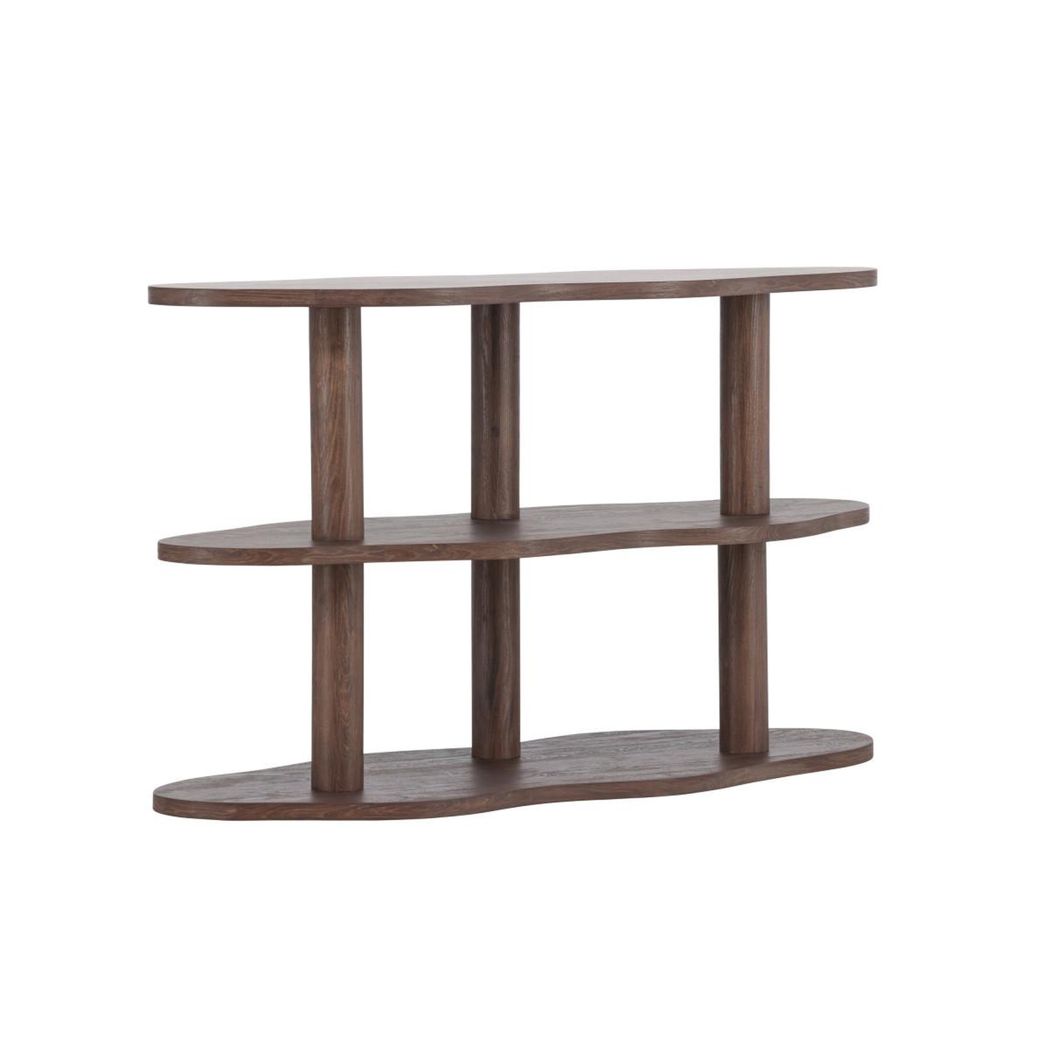 Voir la diapositive 5 : Paris Prix Étagère Ondulée 3 Niveaux  Moln  120cm Marron