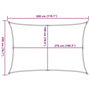 Voir la diapositive 6 : VIDAXL Voile d'ombrage 160 g/m^2 Marron 2x3 m PEHD