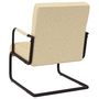Voir la diapositive 4 : VIDAXL Chaise cantilever Creme Similicuir