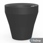 CENTRALE BRICO Pot rond noir Rim de 56 cm avec TruDrop One