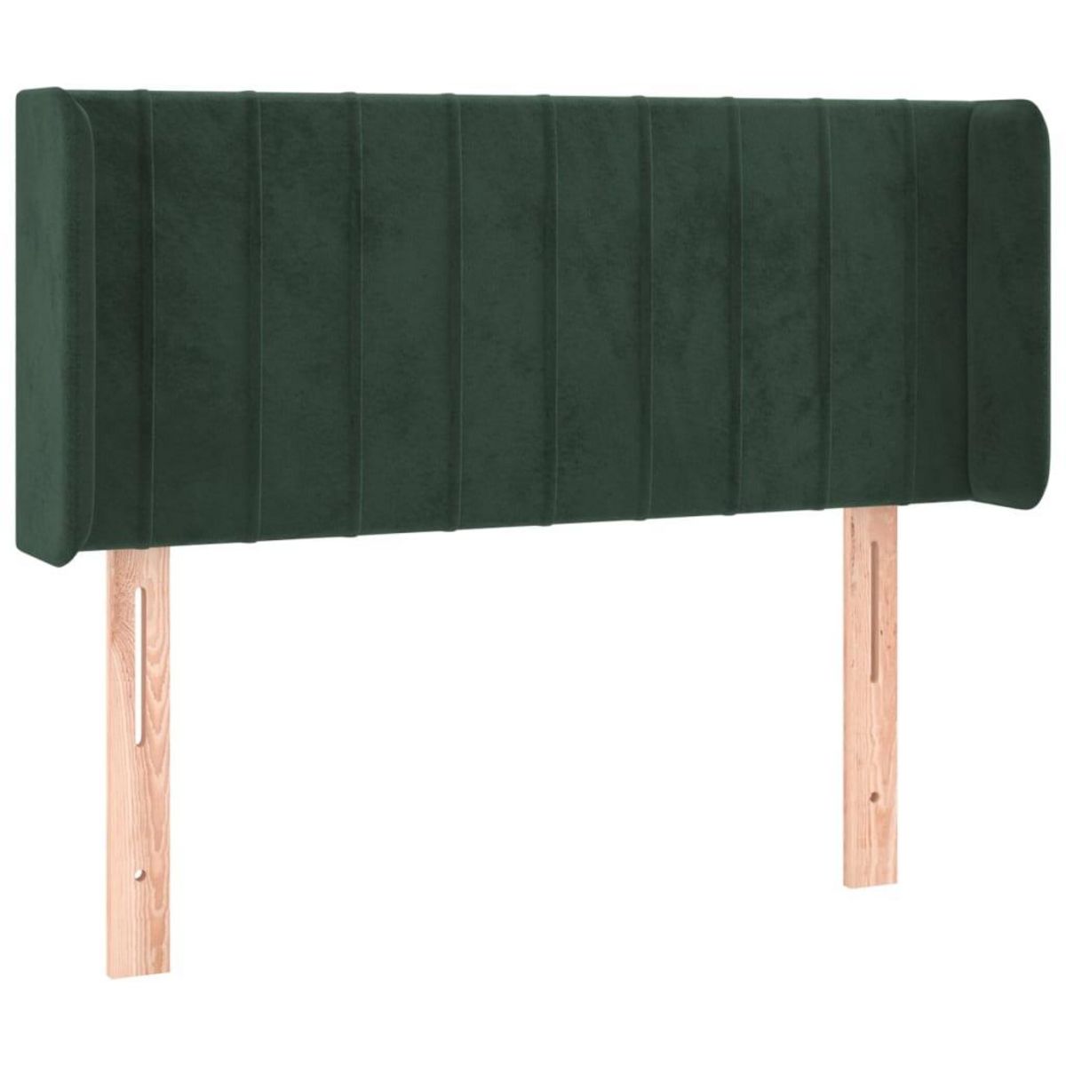 VIDAXL Tete de lit avec oreilles Vert fonce 83x16x78/88 cm Velours