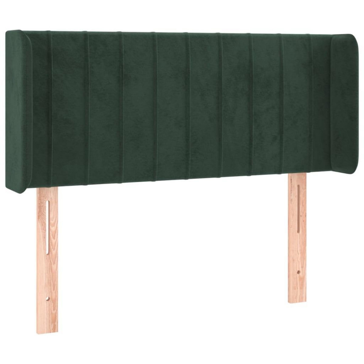 VIDAXL Tete de lit avec oreilles Vert fonce 83x16x78/88 cm Velours