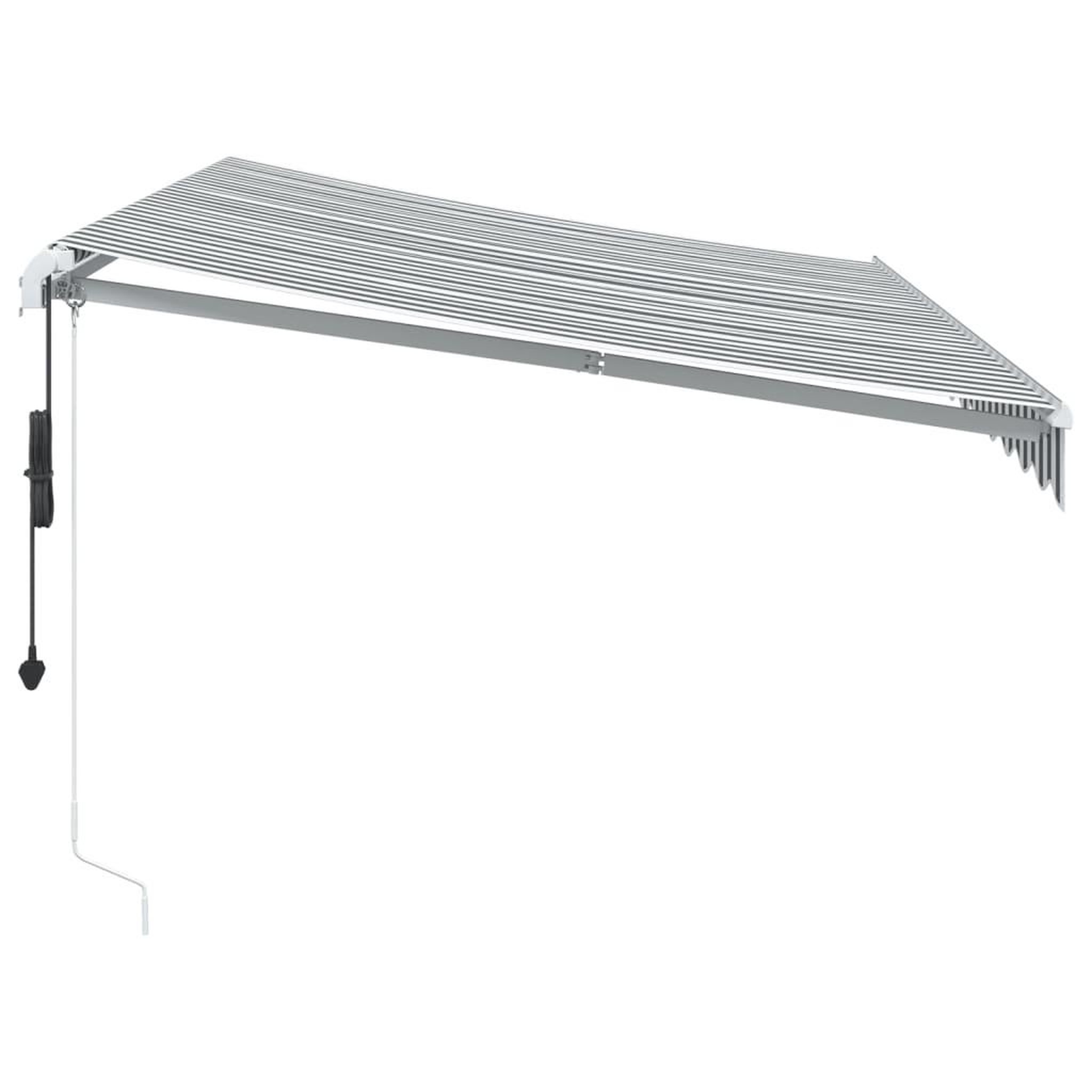 Voir la diapositive 5 : VIDAXL Auvent retractable automatique avec LED anthracite et blanc