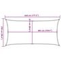 Voir la diapositive 6 : VIDAXL Voile d'ombrage 160 g/m^2 Beige 2,5x4,5 m PEHD