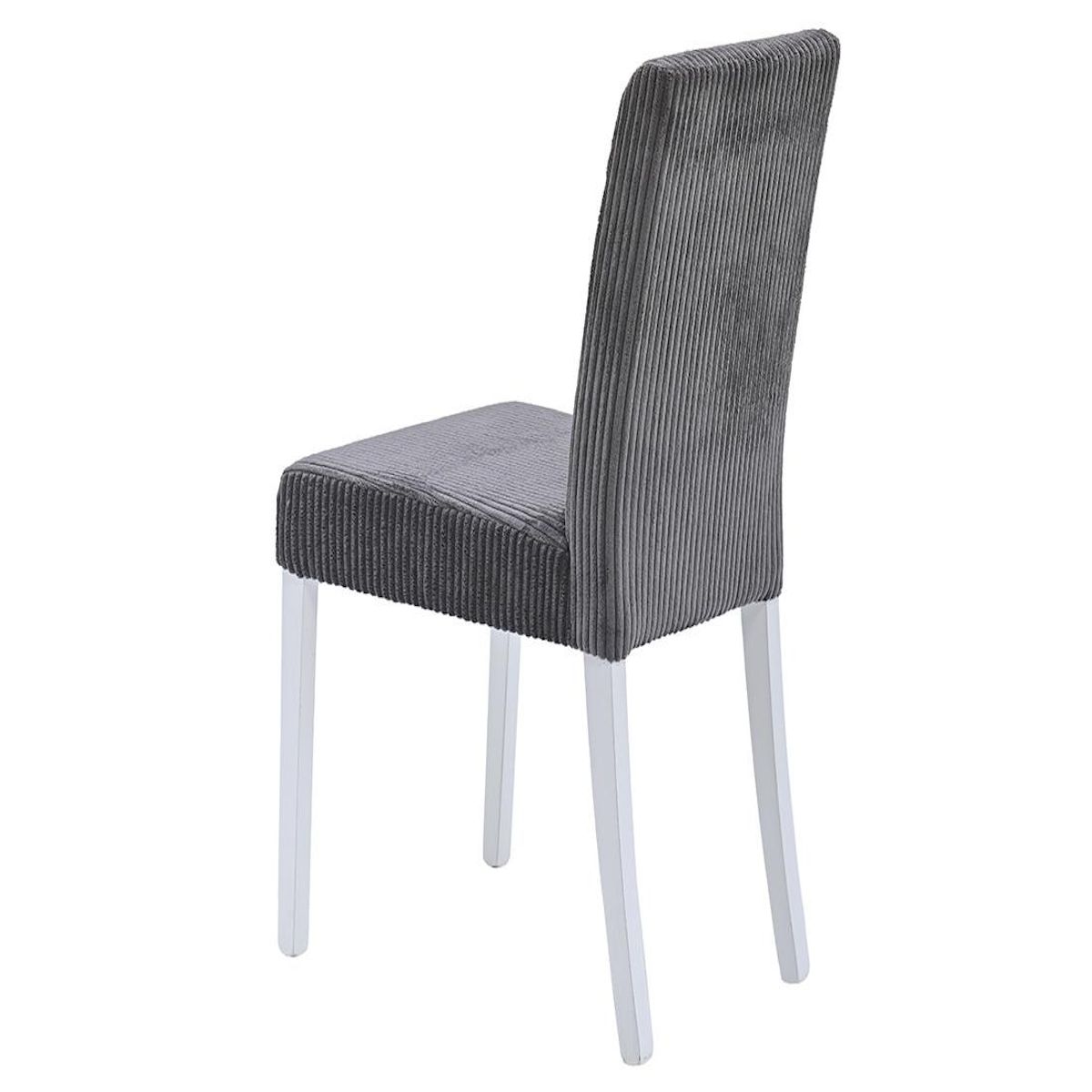 BEST MOBILIER Gemma - lot de 2 chaises - en velours côtelé