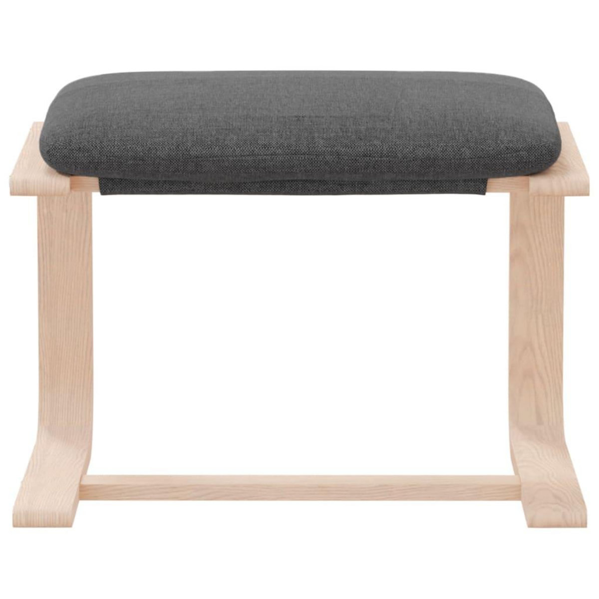 VIDAXL Repose-pied Gris fonce 51x41x40 cm Tissu