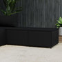 Voir la diapositive 1 : VIDAXL Repose-pieds de jardin et coussins lot de 2 noir resine tressee