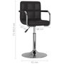 Voir la diapositive 6 : VIDAXL Chaises a manger pivotantes lot de 2 noir similicuir