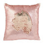 Voir la diapositive 2 : Paris Prix Coussin Déco Réversible  Sequin  45x45cm Rose & Champagne