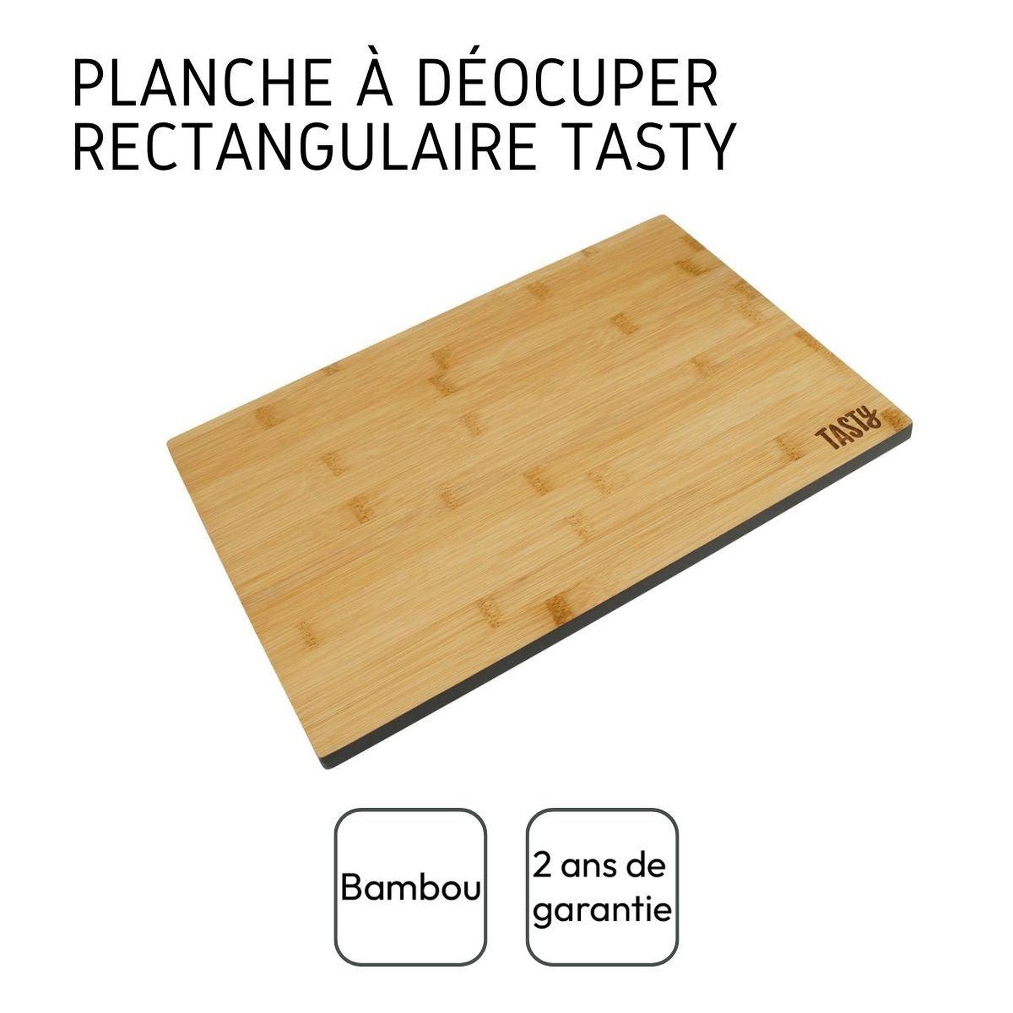 Voir la diapositive 4 : TASTY Grande planche à découper en bambou 35,5 x 25 cm tasty core