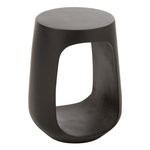 Paris Prix Table d'Appoint Design en Bois  Cave  46cm Noir
