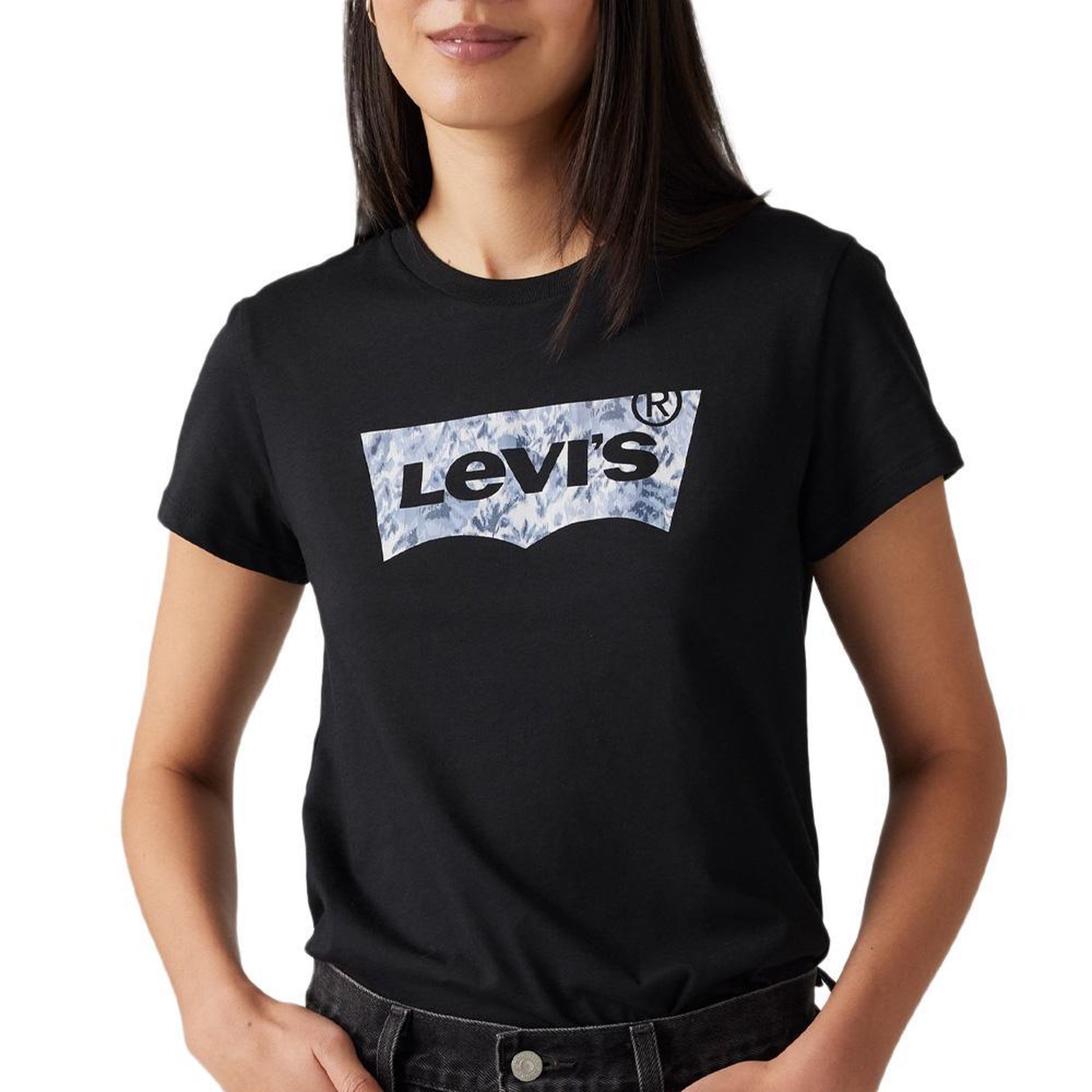 Levi's T Shirt  Femme Levi's The Perfect  Blacks. Coloris disponibles : Noir