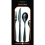 Voir la diapositive 2 : TOP CHEF Ménagère noire 16 pcs