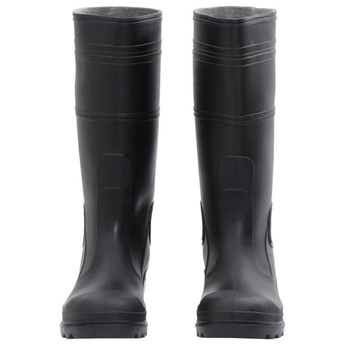 VIDAXL Bottes de pluie noir taille 41 PVC