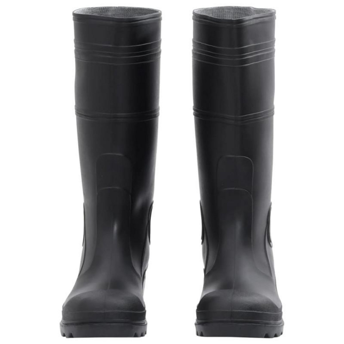 VIDAXL Bottes de pluie noir taille 41 PVC